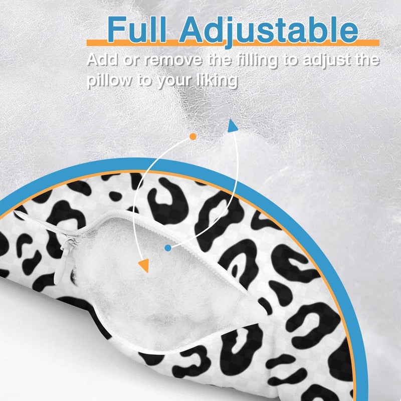 BVOKQUC Ear Piercing Pillow for Side Sleepers Pillows with Holes for Ear Pain,Donut Pillow for Ear Side Sleeping Pillow for Adults CNH Ear Pain Relief Pressure Sores Ear Pillow with Hole in Center - Image 4